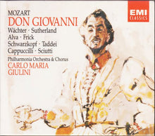 Load image into Gallery viewer, Mozart - Wächter, Sutherland, Alva, Frick, Schwarzkopf, Taddei, Cappuccilli, Sciutti, Philharmonia Orchestra & Chorus – Don Giovanni