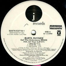 Load image into Gallery viewer, Busta Rhymes Featuring Rah Digga & M.O.P. – Call The Ambulance (Remix)