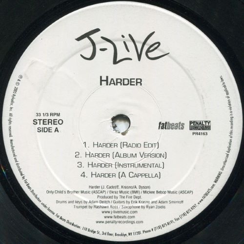 J-Live – Harder / Do My Thing