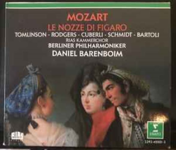 Mozart - Tomlinson • Rodgers • Cuberli • Schmidt • Bartoli • RIAS Kammerchor • Berliner Philharmoniker • Daniel Barenboim – Le Nozze Di Figaro